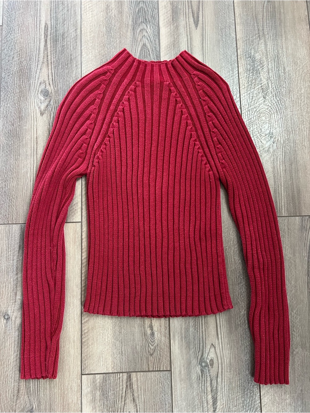 Vintage Harold's Ribbed Red Turtleneck Sweater Sz Medium
